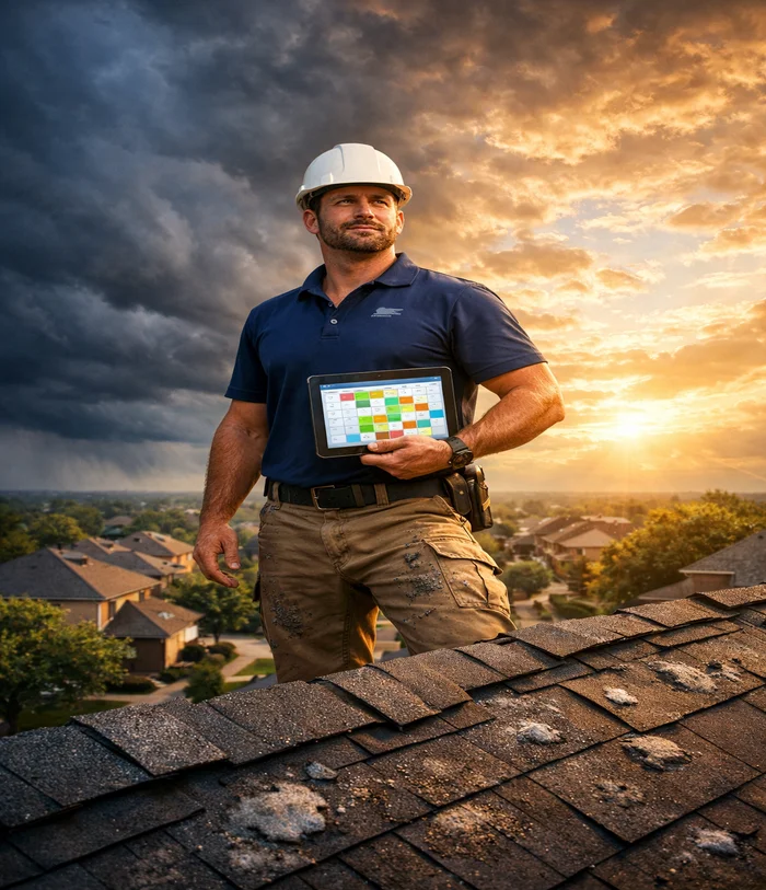 Roofing call center team in action